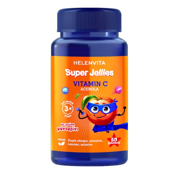 Helenvita Super Jellies Vitamin C Acerola, 60 ζελεδάκια Helenvita Super Jellies Vitamin C Acerola, 60 ζελεδάκια