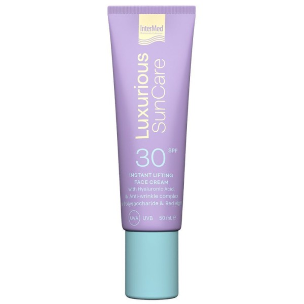 InterMed Luxurious Suncare Συσφικτική Κρέμα Προσώπου Ημέρας με SPF30 & Υαλουρονικό Οξύ 50ml