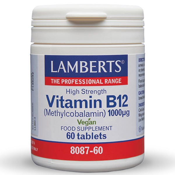 Lamberts Vitamin B12 1000μg, 60tabs Lamberts Vitamin B12 1000μg, 60tabs