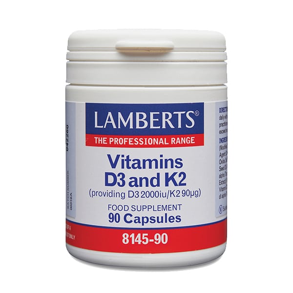 Lamberts Vitamins D3 & K2, 90caps