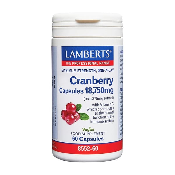 Lamberts Συμπλήρωμα Διατροφής με Κράνμπερι Cranberry 18.750mg 60 tabs