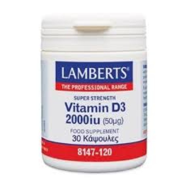Lamberts Βιταμίνη D3 Vitamin D3 2000IU 30caps