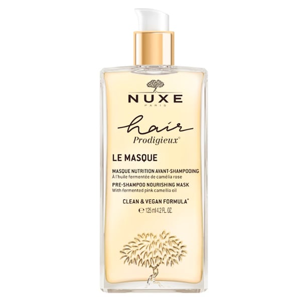 Nuxe Hair Prodigieux Pre-Shampoo Nourishing Mask Μάσκα Θρέψης Πριν το Σαμπουάν με Εκχύλισμα Ελαίου Ροζ Καμέλιας, 125ml