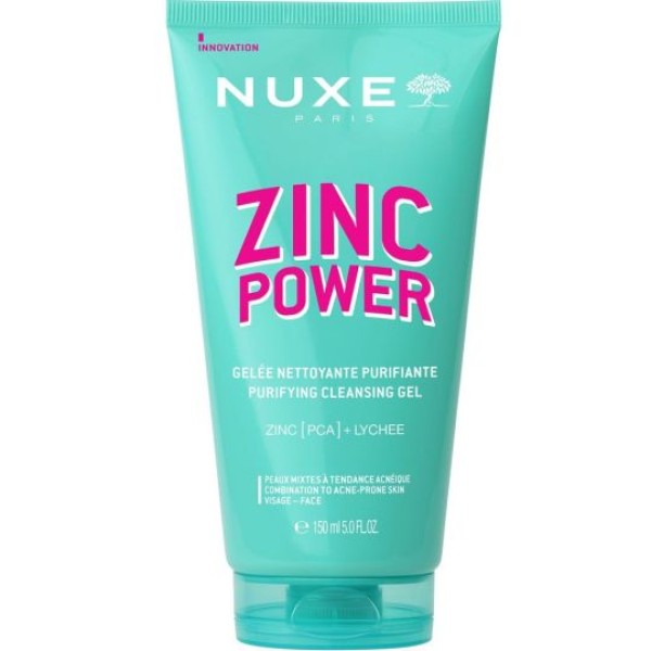 Nuxe Zinc Power Purifying Cleansing Τζελ Καθαρισμού κατά των Ατελειών, 150ml