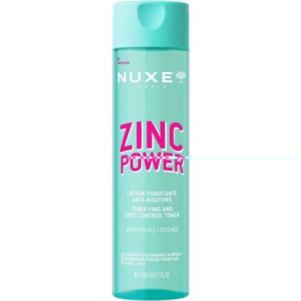 Nuxe Zinc Power Purifying and Spot Control Τόνερ Καθαρισμού για Μείωση Πόρων, 200ml