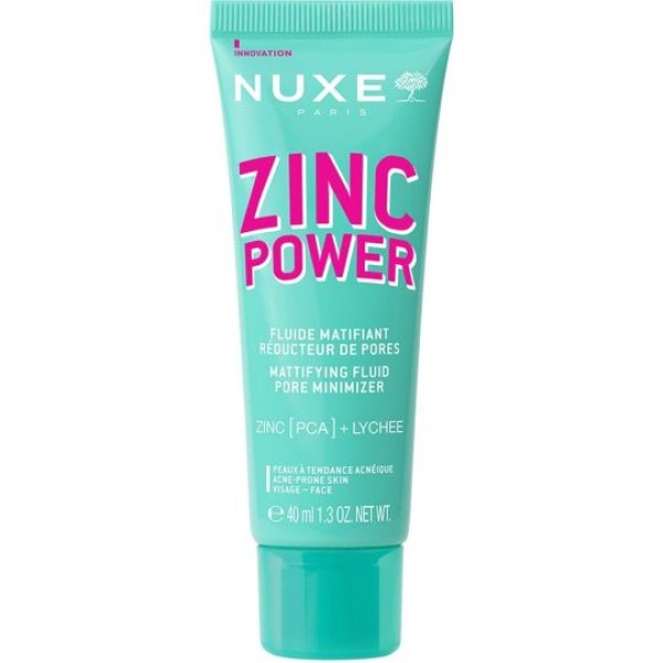 Nuxe Zinc Power Mattifying Fluic Pore Minimizer Κρέμα για Μείωση Πόρων, 40ml
