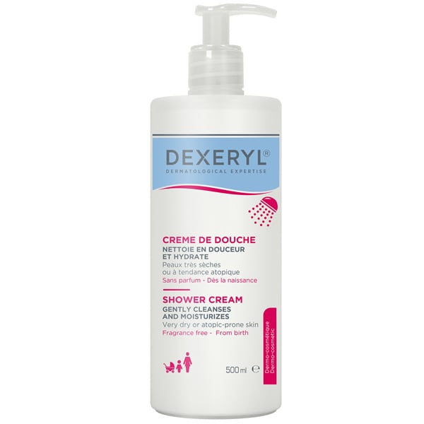 Dexeryl Shower Cream Μαλακτική Κρέμα Καθαρισμού Σώματος για Πολύ Ξηρές & Aτοπικές Επιδερμίδες, 500ml