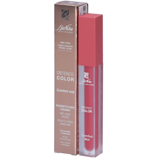 BioNike DEFENCE COLOR COMFORT MAT Ματ υγρό κραγιόν Χρώμα 702 ROSE MACARON BioNike DEFENCE COLOR COMFORT MAT Ματ υγρό κραγιόν Χρώμα 702 ROSE MACARON