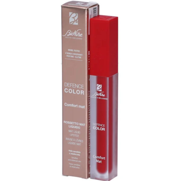 BioNike DEFENCE COLOR COMFORT MAT Ματ υγρό κραγιόν Χρώμα 704 VROI ROUGE BioNike DEFENCE COLOR COMFORT MAT Ματ υγρό κραγιόν Χρώμα 704 VROI ROUGE