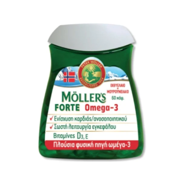 Mollers Forte Omega-3 Ιχθυέλαιο & Μουρουνέλαιο 60caps