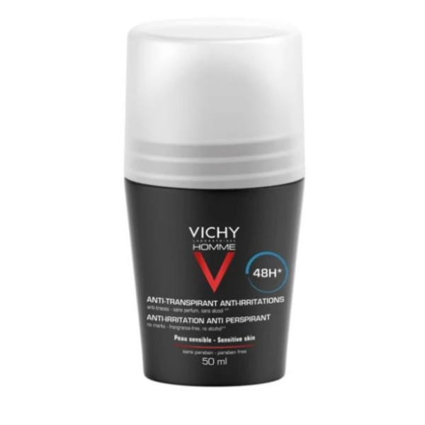 VICHY HOMME 48H Αποσμητικό για ευαίσθητες επιδερμίδες, 50ml VICHY HOMME 48H Αποσμητικό για ευαίσθητες επιδερμίδες, 50ml