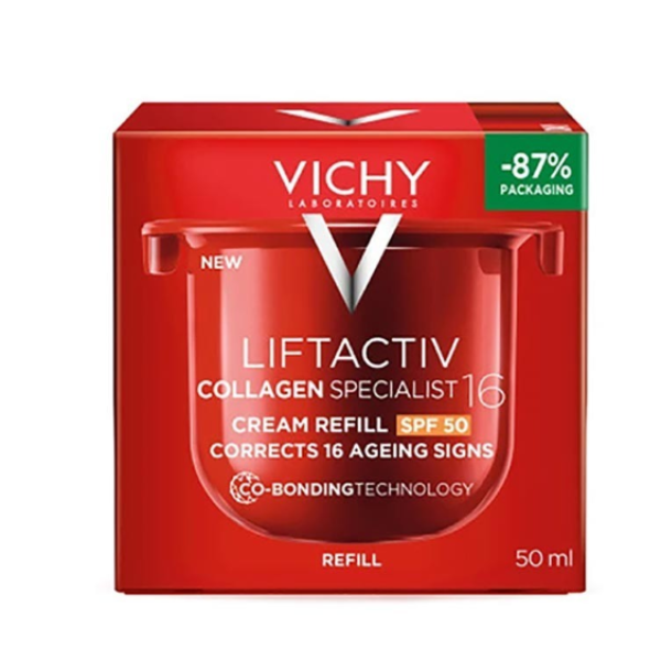 Vichy Liftactiv Collagen Specialist 16 Refill Αντιγηραντική Κρέμα Ημέρας με Αντηλιακή Προστασία SPF50 - Δοχείο Aναπλήρωσης, 50ml Vichy Liftactiv Collagen Specialist 16 Refill Αντιγηραντική Κρέμα Ημέρας με Αντηλιακή Προστασία SPF50 - Δοχείο Aναπλήρωσης, 50ml
