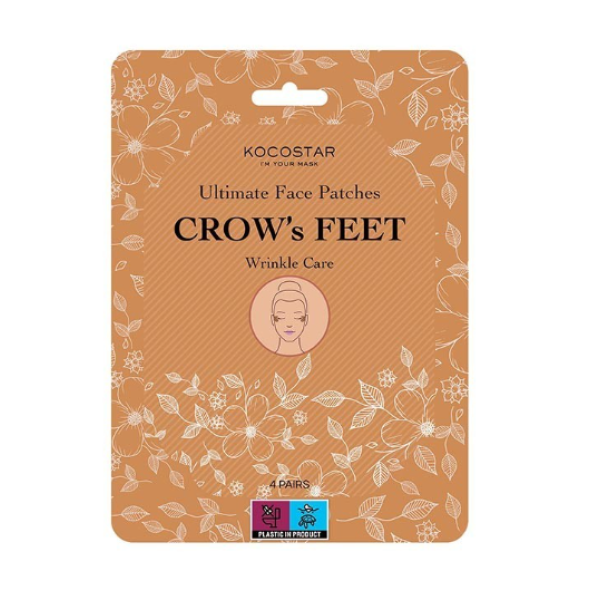 Kocostar Ultimate Face Patches Crow'S Feet Wrinkle Care Επιθέματα για τις ρυτίδες των ματιών, 4 ζεύγη