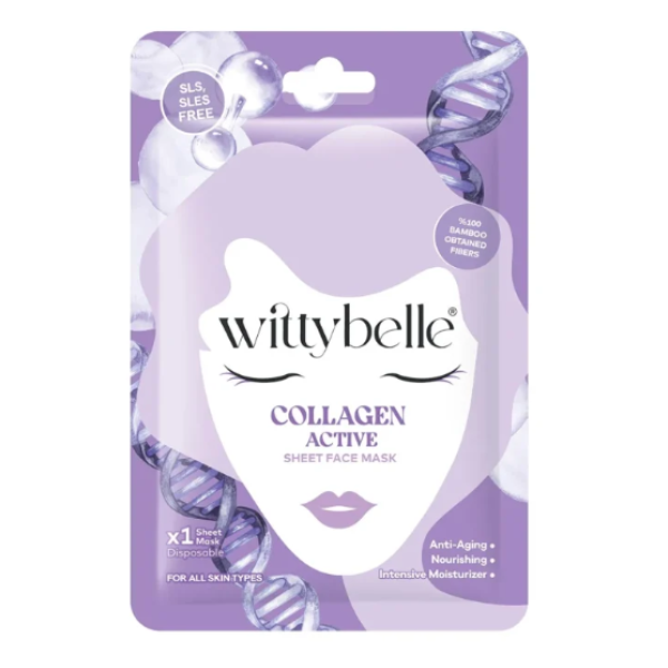 WITTYBELLE COLLAGEN ACTIVE SHEET FACE MASK WITTYBELLE COLLAGEN ACTIVE SHEET FACE MASK