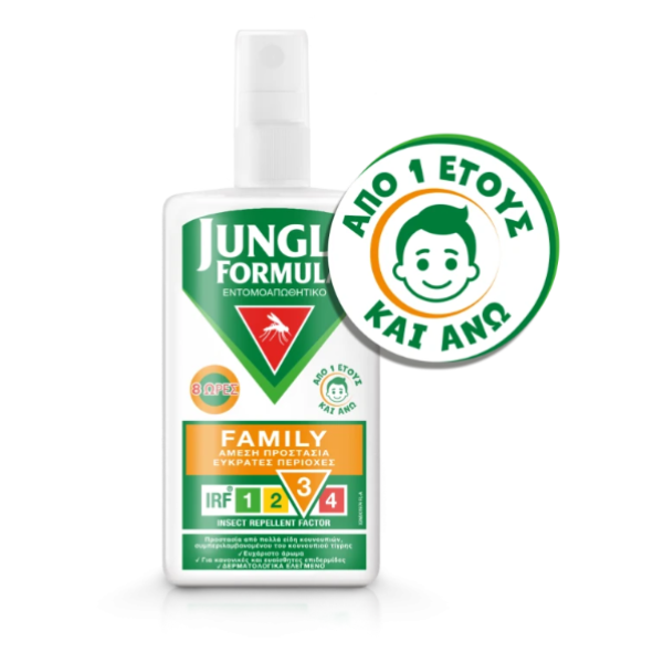 Jungle Formula Family Εντομοαπωθητικό Σπρέι, 100ml Jungle Formula Family Εντομοαπωθητικό Σπρέι, 100ml