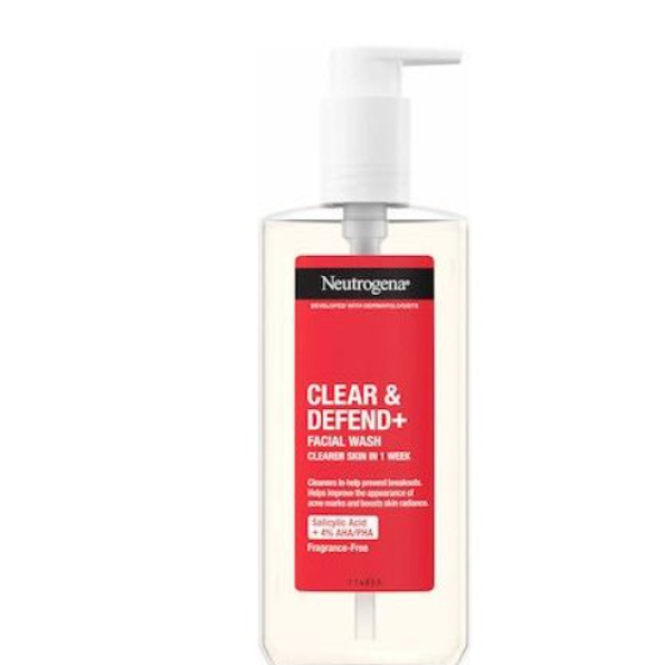 Neutrogena Clear & Defend+ Facial Wash Καθαριστικό Προσώπου, 200ml