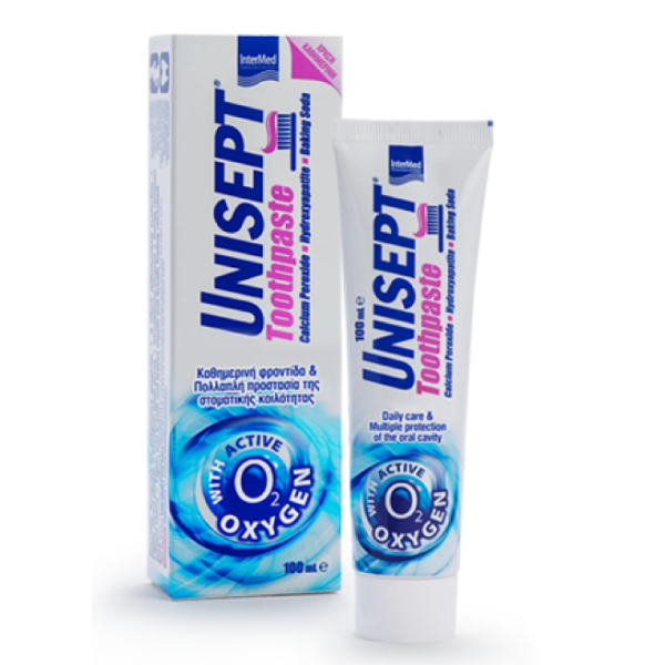 Intermed Unisept Toothpaste Daily Use With Active Oxygen 100ml Intermed Unisept Toothpaste Daily Use With Active Oxygen 100ml