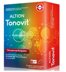 Altion Tonovit Multivitamin για Τόνωση & Ενέργεια, 30 Soft Gelatin Capsules