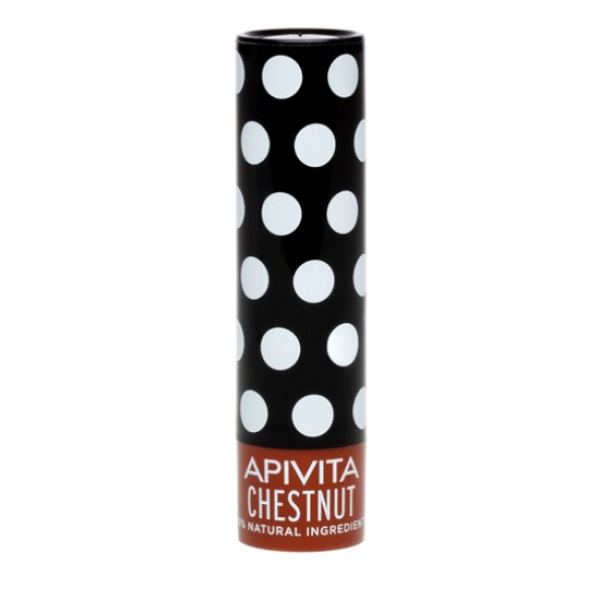Apivita Chestnut Lip Care Balm Χειλιών με Κάστανο, 4.4 gr Apivita Chestnut Lip Care Balm Χειλιών με Κάστανο, 4.4 gr