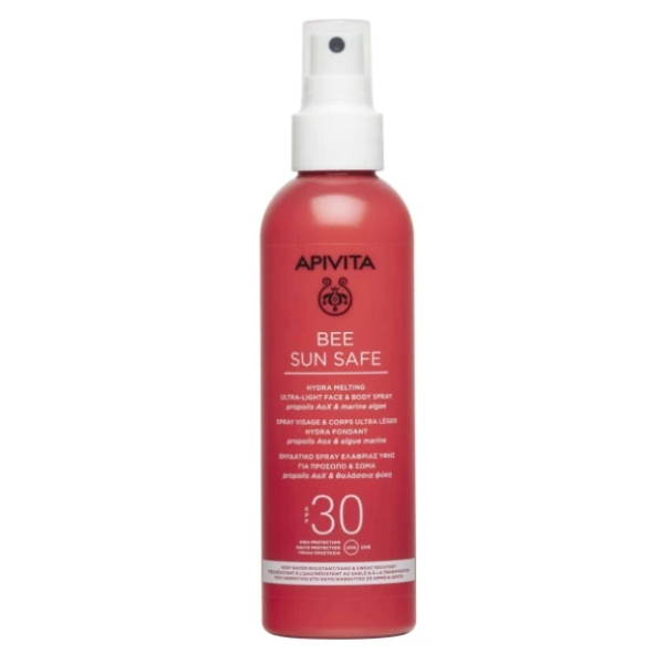 Apivita Bee Sun Safe Hydra Melting Ultra Light Face & Body Spray SPF30 200ml Apivita Bee Sun Safe Hydra Melting Ultra Light Face & Body Spray SPF30 200ml