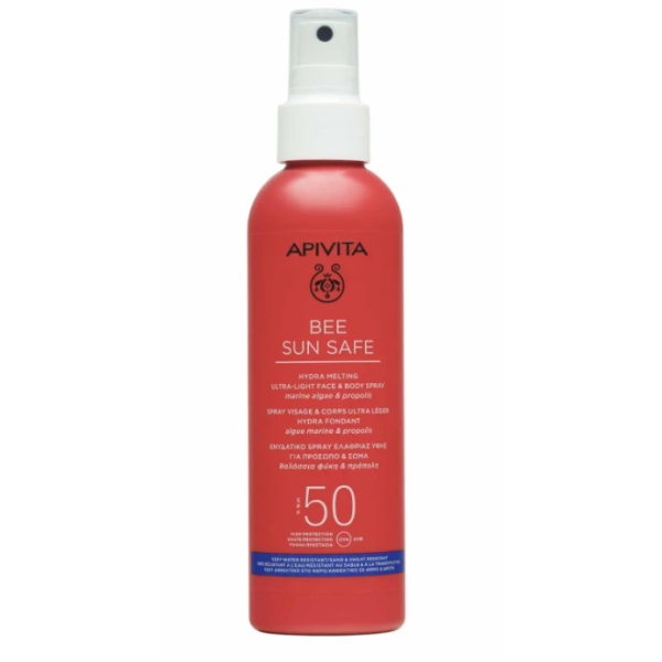 Apivita Bee Sun Safe Hydra Melting Ultra-Light Face & Body Spray SPF50 200ml