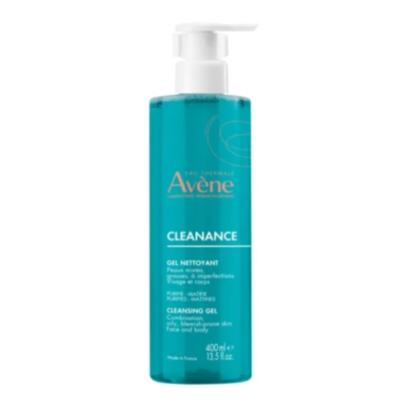 Avène Cleanance Gel Καθαρισμού Προσώπου και Σώματος για Μικτή, Λιπαρή ή με Τάση Ακμής Επιδερμίδα, 400ml Avène Cleanance Gel Καθαρισμού Προσώπου και Σώματος για Μικτή, Λιπαρή ή με Τάση Ακμής Επιδερμίδα, 400ml