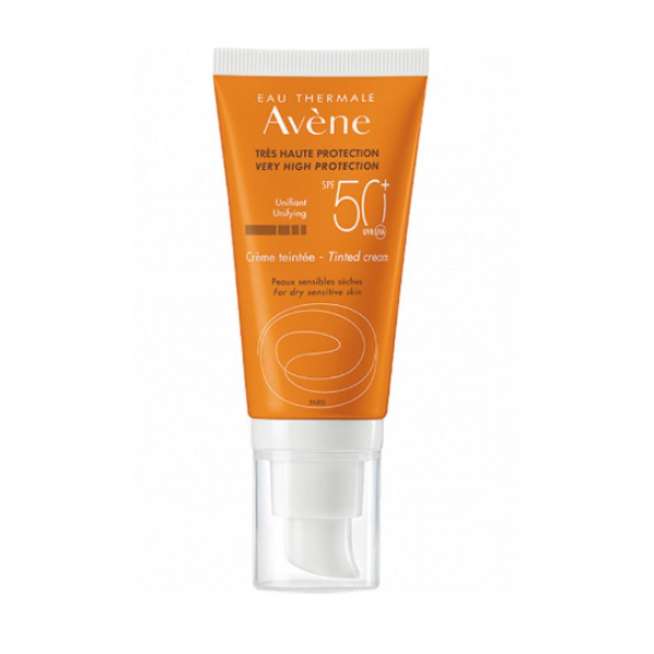 Avène Solaire Αντηλιακή Κρέμα Προσώπου Με Χρώμα Για Ξηρό & Ευαίσθητο Δέρμα Spf50+ 50ml