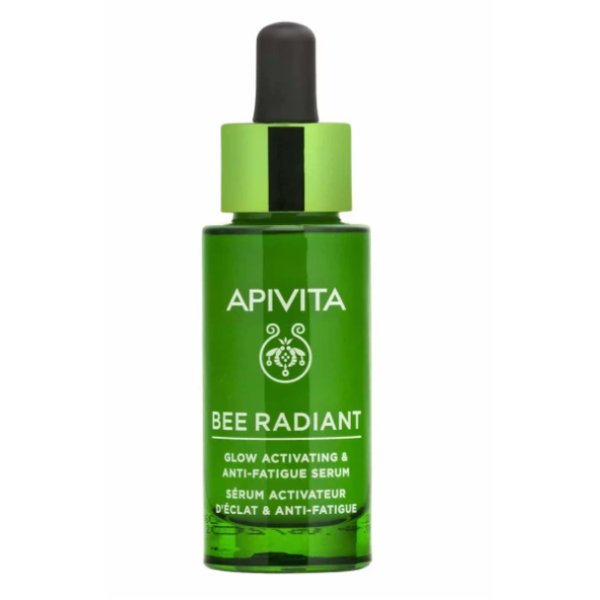 Apivita Bee Radiant Serum Peony, Ορός Ενεργοποίησης Λάμψης για Ξεκούραστη Όψη 30ml