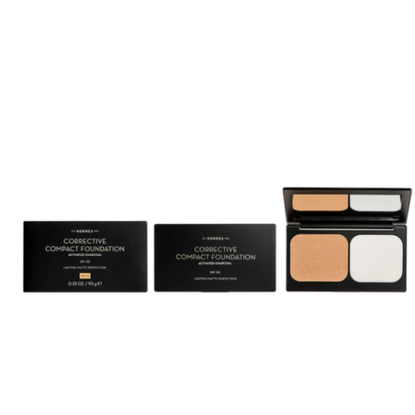 Korres Corrective Compact Foundation Spf 20 /Accf2 με Ενεργό Άνθρακα- Διορθωτικο Compact Make Up Για Σοβαρες Ατελειες 9.5G Korres Corrective Compact Foundation Spf 20 /Accf2 με Ενεργό Άνθρακα- Διορθωτικο Compact Make Up Για Σοβαρες Ατελειες 9.5G