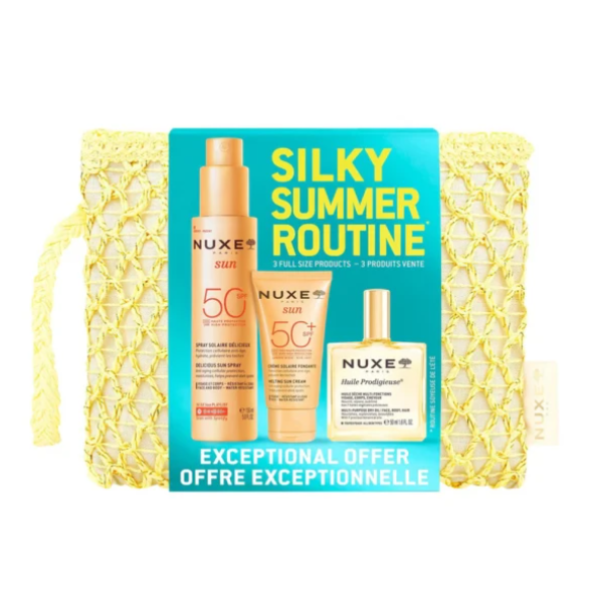 Nuxe Promo Delicious Sun Face & Body Spray Spf50, 150ml & Sun Face Cream Spf50+, 50ml & Huile Prodigieuse Oil, 50ml Nuxe Promo Delicious Sun Face & Body Spray Spf50, 150ml & Sun Face Cream Spf50+, 50ml & Huile Prodigieuse Oil, 50ml