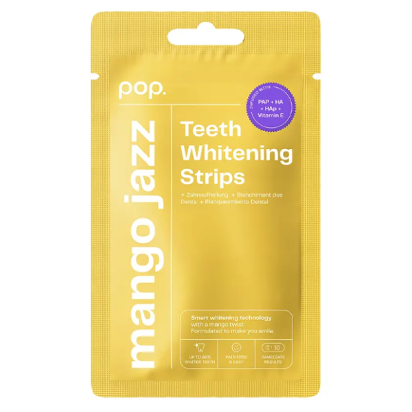 Pop Teeth Mango Jazz, Ταινίες Λεύκανσης Δοντιών, 7 τεμάχια Pop Teeth Mango Jazz, Ταινίες Λεύκανσης Δοντιών, 7 τεμάχια