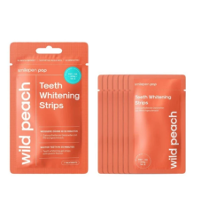 Pop Teeth Whitening Strips Wild Peach Ταινίες Λεύκανσης Δοντιών με Γεύση Ροδάκινο 7 τεμάχια
