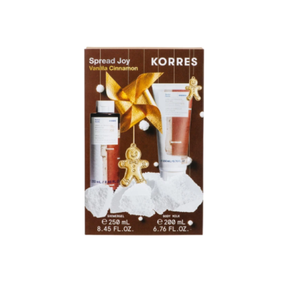 Korres Promo Spread Joy Με Vanilla Cinnamon Shower Gel Αφρόλουτρο 250ml & Vanilla Cinnamon Body Milk Γαλάκτωμα Σώματος Με Άρωμα Βανίλια & Κανέλα 200ml Korres Promo Spread Joy Με Vanilla Cinnamon Shower Gel Αφρόλουτρο 250ml & Vanilla Cinnamon Body Milk Γαλάκτωμα Σώματος Με Άρωμα Βανίλια & Κανέλα 200ml