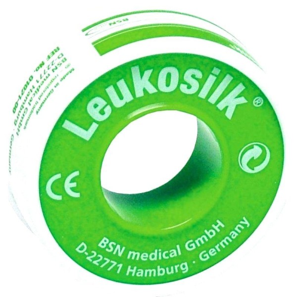 Leukosilk 4.6m x 1.25cm Υποαλλεργική Αυτοκόλλητη Επιδεσμική Ταινία από μετάξι