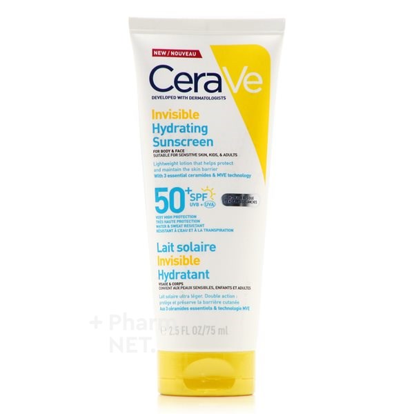 Cerave Invisible Hydrating Spf50+ Sunscreen 75ml