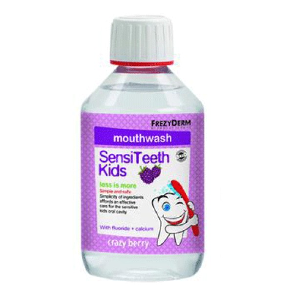 Frezyderm SensiTeeth Kids Mouth Wash - Φθοριούχο Στοματικό Διάλυμα για Παιδιά 250ml