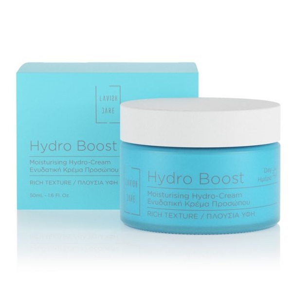 Lavish Care Hydro Boost Moisturising Hydro-Cream Rich Texture Ενυδατική Κρέμα Ημέρας Προσώπου Πλούσια Υφή 50ml