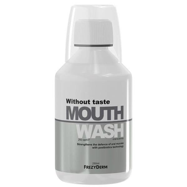 Frezyderm Without Taste Mouthwash Στοματικό Διάλυμα Χωρίς Γεύση & Άρωμα, 250ml