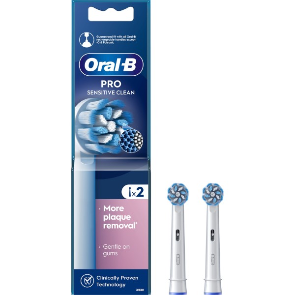 Oral-B Pro Sensitive Clean Ανταλλακτικά Ηλεκτρικής Οδοντόβουρτσας 2τμχ