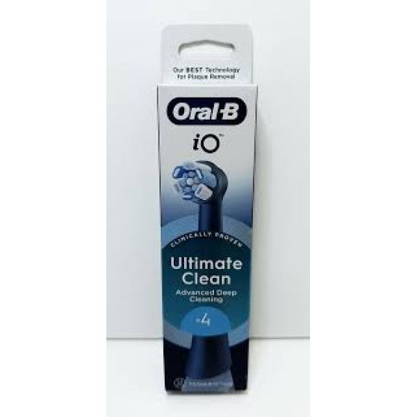 Oral-B Io Ultimate Clean Ανταλλακτικές Κεφαλές για Ηλεκτρική Οδοντόβουρτσα Μαύρο 2τμχ