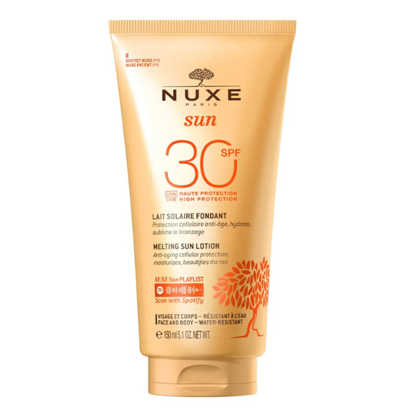 Nuxe Μelting Sun Lotion Αντηλιακό Γαλάκτωμα Υψηλής Προστασίας για Πρόσωπο & Σώμα SPF30, 150ml Nuxe Μelting Sun Lotion Αντηλιακό Γαλάκτωμα Υψηλής Προστασίας για Πρόσωπο & Σώμα SPF30, 150ml
