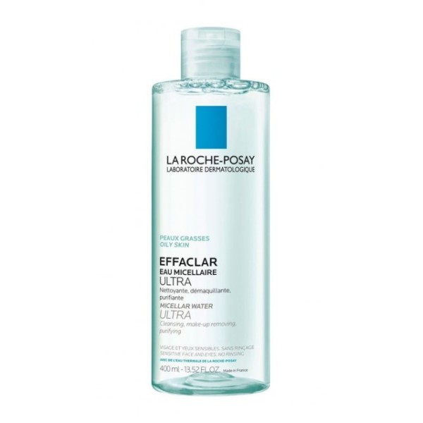 La Roche Posay Effaclar Eau Micellaire Ultra, Διάλυμα Καθαρισμού για Λιπαρό & Ευαίσθητο Δέρμα 400ml