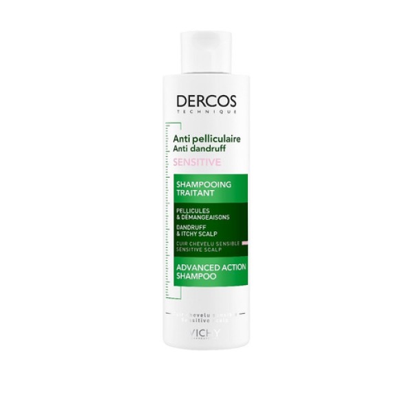 Vichy Dercos Shampoo Anti Dandruff Sensitive - Αντιπιτυριδικό Σαμπουάν για Ευαίσθητα Μαλλιά, 200ml (PROMO -20%)