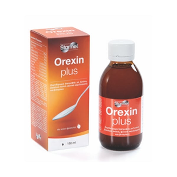 Starmel Orexin Plus Καταπολέμηση της Ανορεξίας & της Απώλειας Όρεξης με Γεύση Φράουλα, 150ml