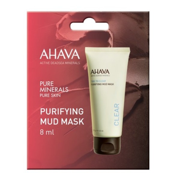 Ahava Purifying Mud Mask Μάσκα Προσώπου για Βαθύ Καθαρισμό, 8ml