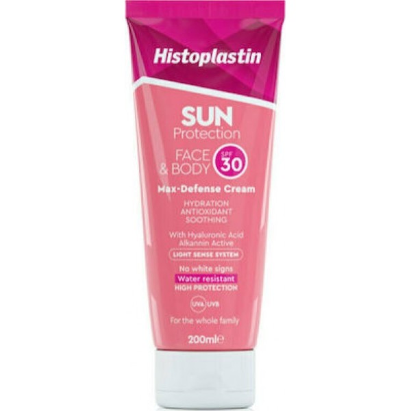 Histoplastin Sun Protection Max-Defense Cream Face & Body SPF30 200ml