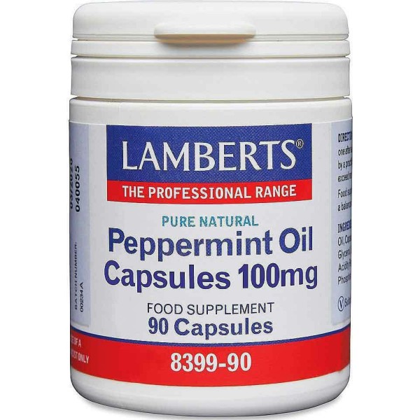 Lamberts Peppermint Oil 100mg 90 κάψουλες