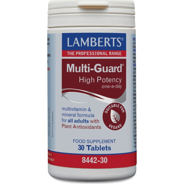 Lamberts Multi-Guard Πολυβιταμίνη για Ενέργεια, Ενίσχυση του Ανοσοποιητικού & το Νευρικό Σύστημα 30 ταμπλέτες